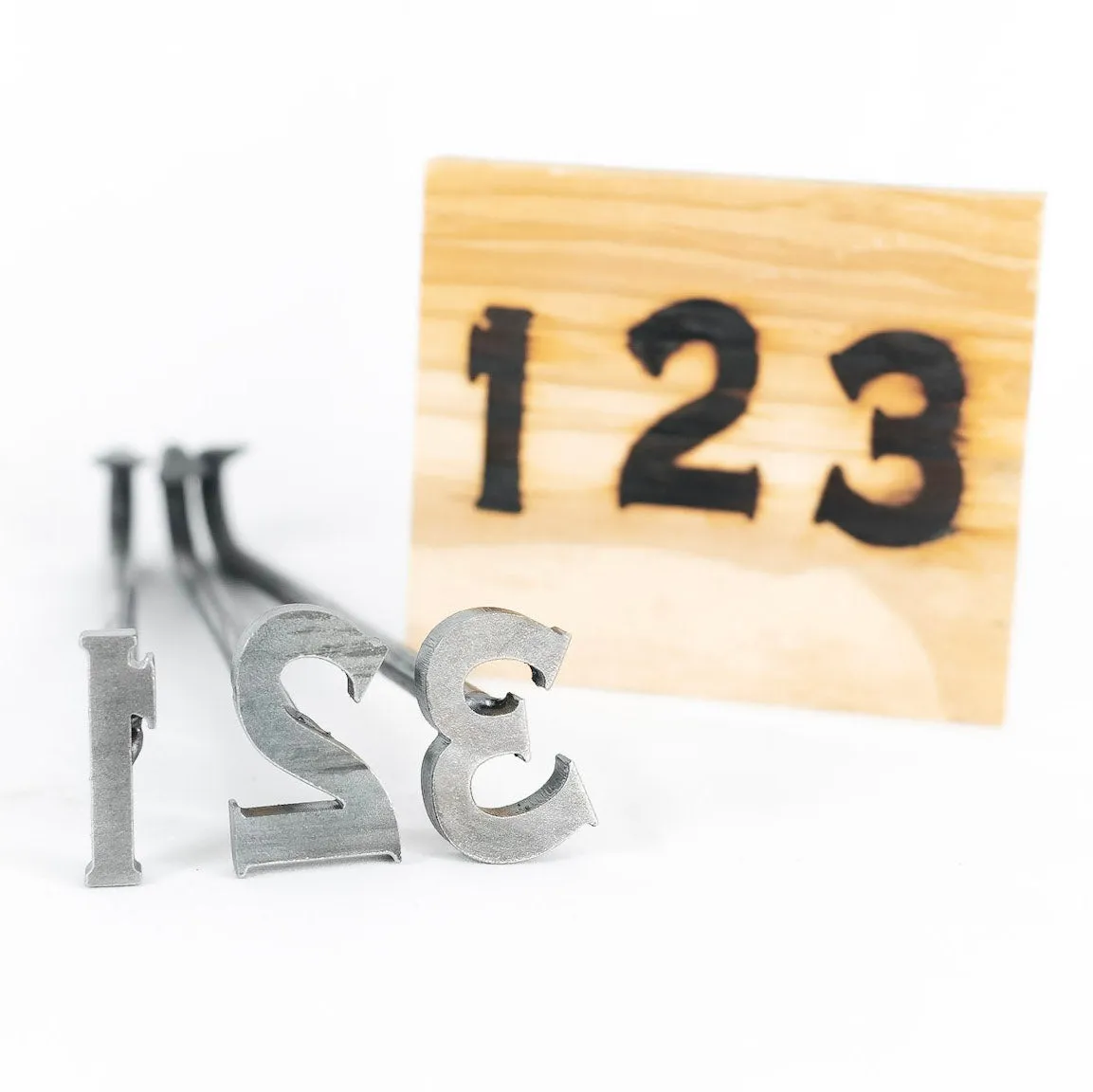 0-9 Number Branding Irons - 2" tall