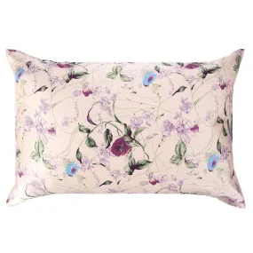 100% Silk Pillowcase Pink Floral  Print PC24