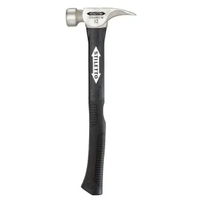 12 oz Titanium Smooth Face Hammer with 18 in. Hybrid Fiberglass Handle