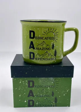 15oz Ceramic Cup with Gift Box D.A.D by Evergreen