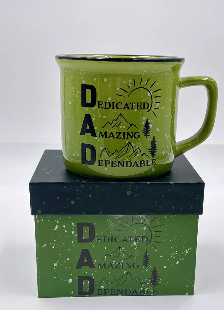 15oz Ceramic Cup with Gift Box D.A.D by Evergreen