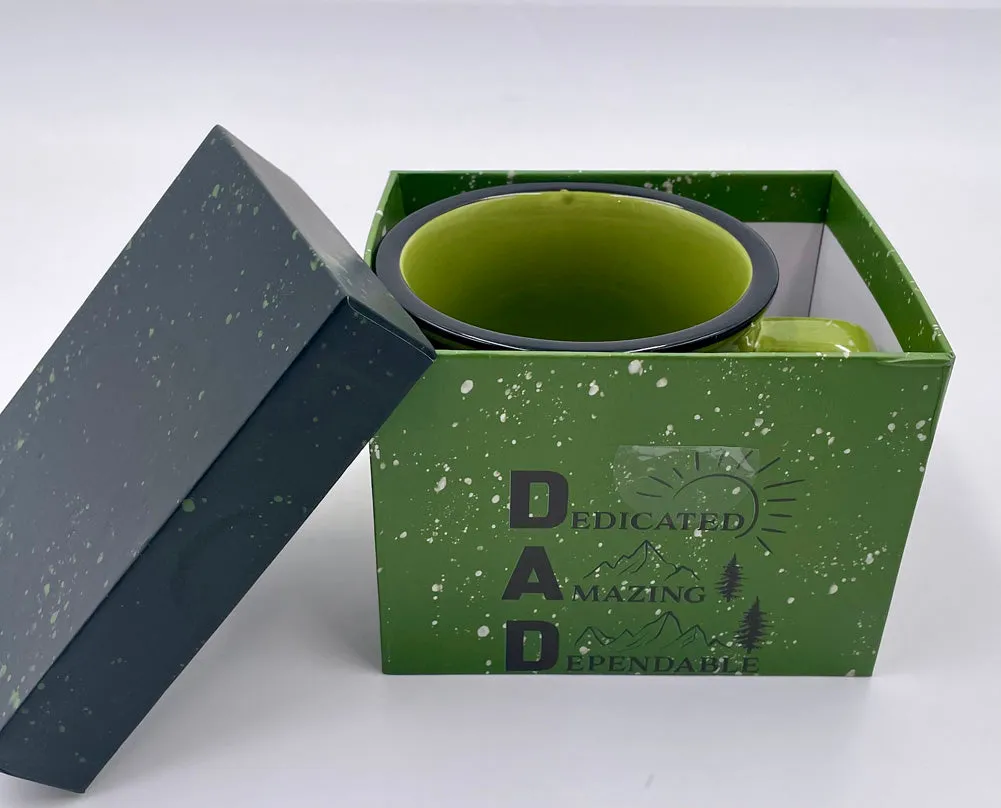 15oz Ceramic Cup with Gift Box D.A.D by Evergreen