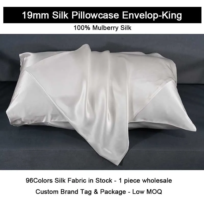 19 Momme Silk Pillowcase - Envelope - King size - custom and wholesale