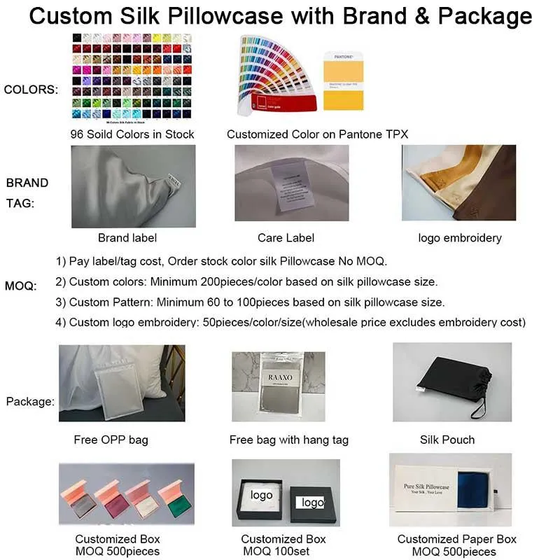 19 Momme Silk Pillowcase - Envelope - King size - custom and wholesale