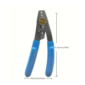 1pc 3-in-1 Fiber Optic Wire Stripper, Three-port Miller Pliers, Fiber Optic Wire Stripper, Double-port Multi-functional Leather Wire Pliers, Professional Grade Stripper Pliers, PML-3