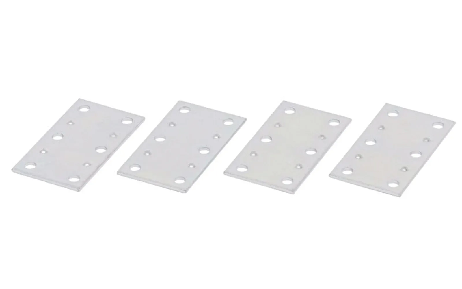 2-1/2" x 1-3/8" Zinc-Plated Mending Plates - 4 Pack