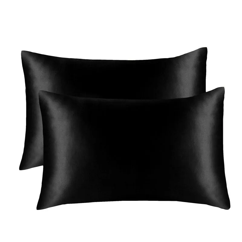 2-Pack of Soft Cooling Satin Pillowcases