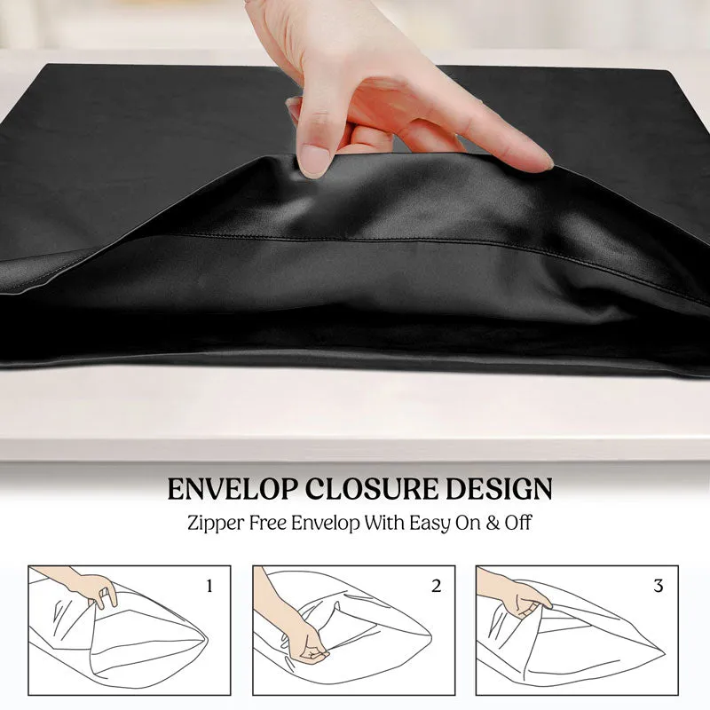 2-Pack of Soft Cooling Satin Pillowcases