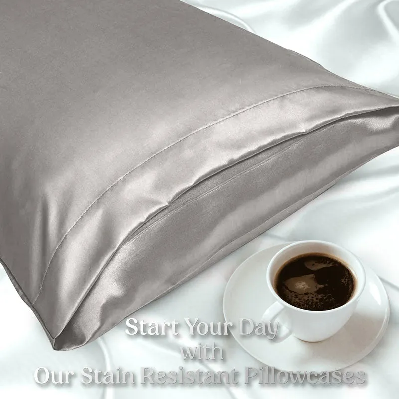 2-Pack of Soft Cooling Satin Pillowcases