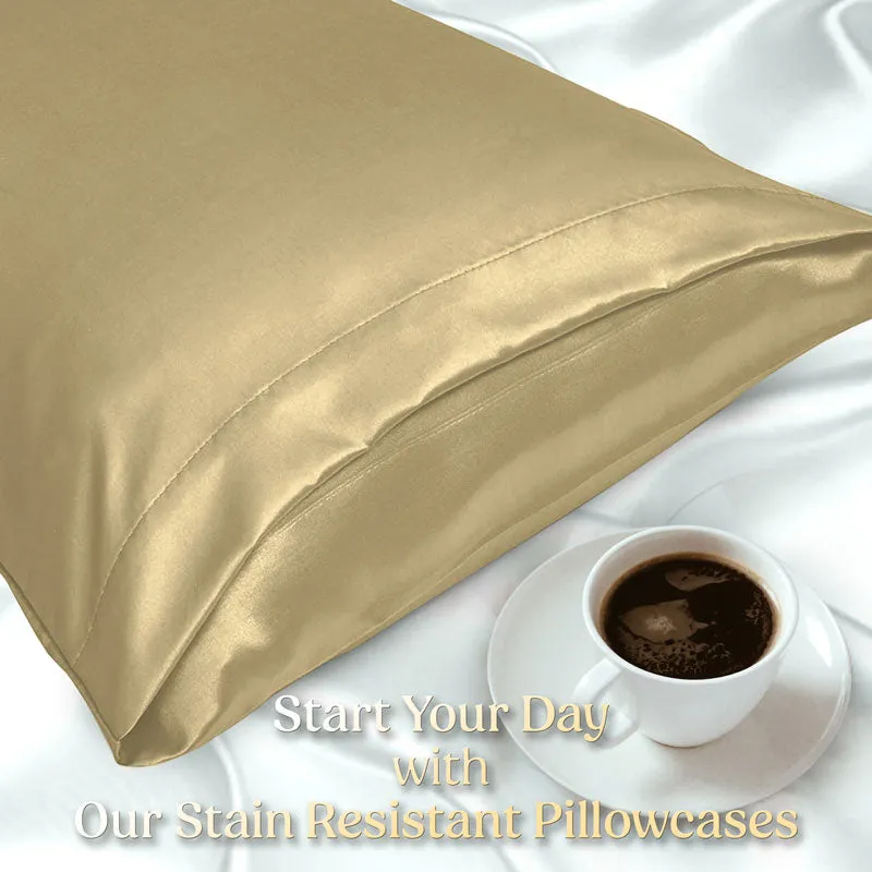 2-Pack of Soft Cooling Satin Pillowcases