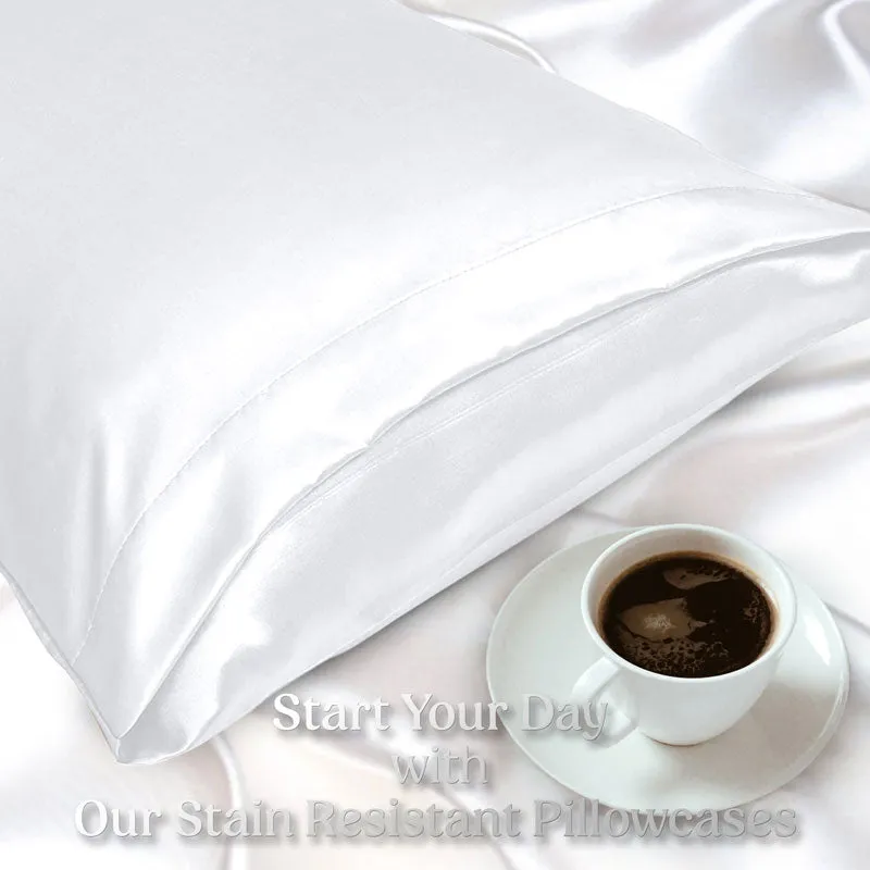 2-Pack of Soft Cooling Satin Pillowcases