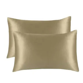 2-Pack of Soft Cooling Satin Pillowcases