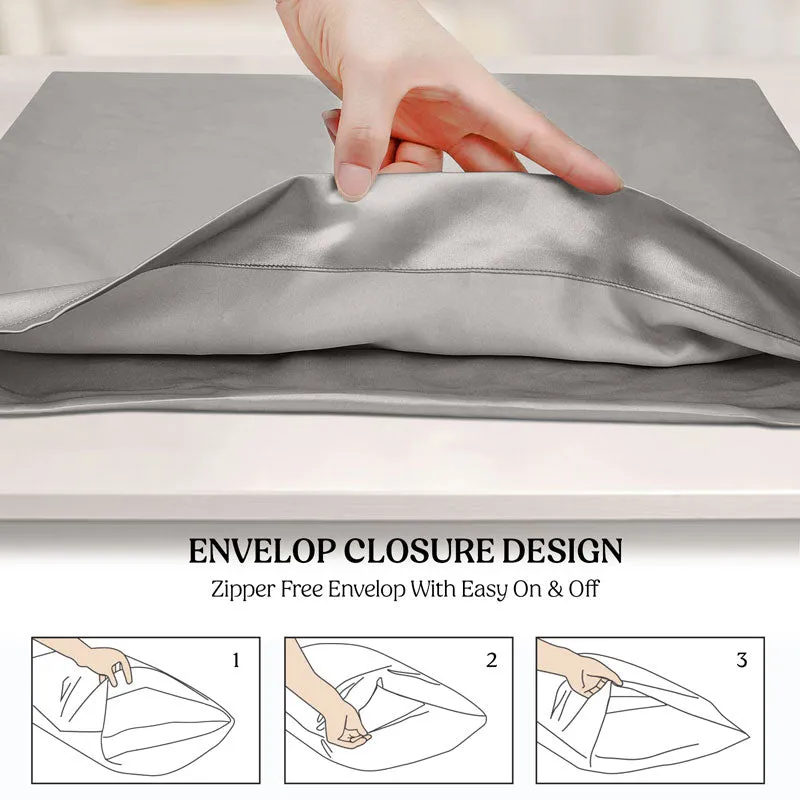 2-Pack of Soft Cooling Satin Pillowcases