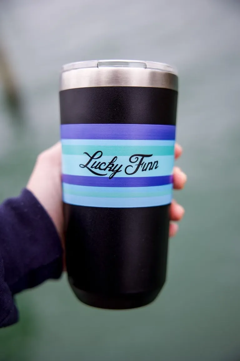 20 oz Blue Stripes tumbler