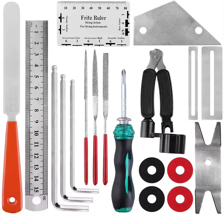 20 Piece Guitar Set-Up Maintenance Tool Kit