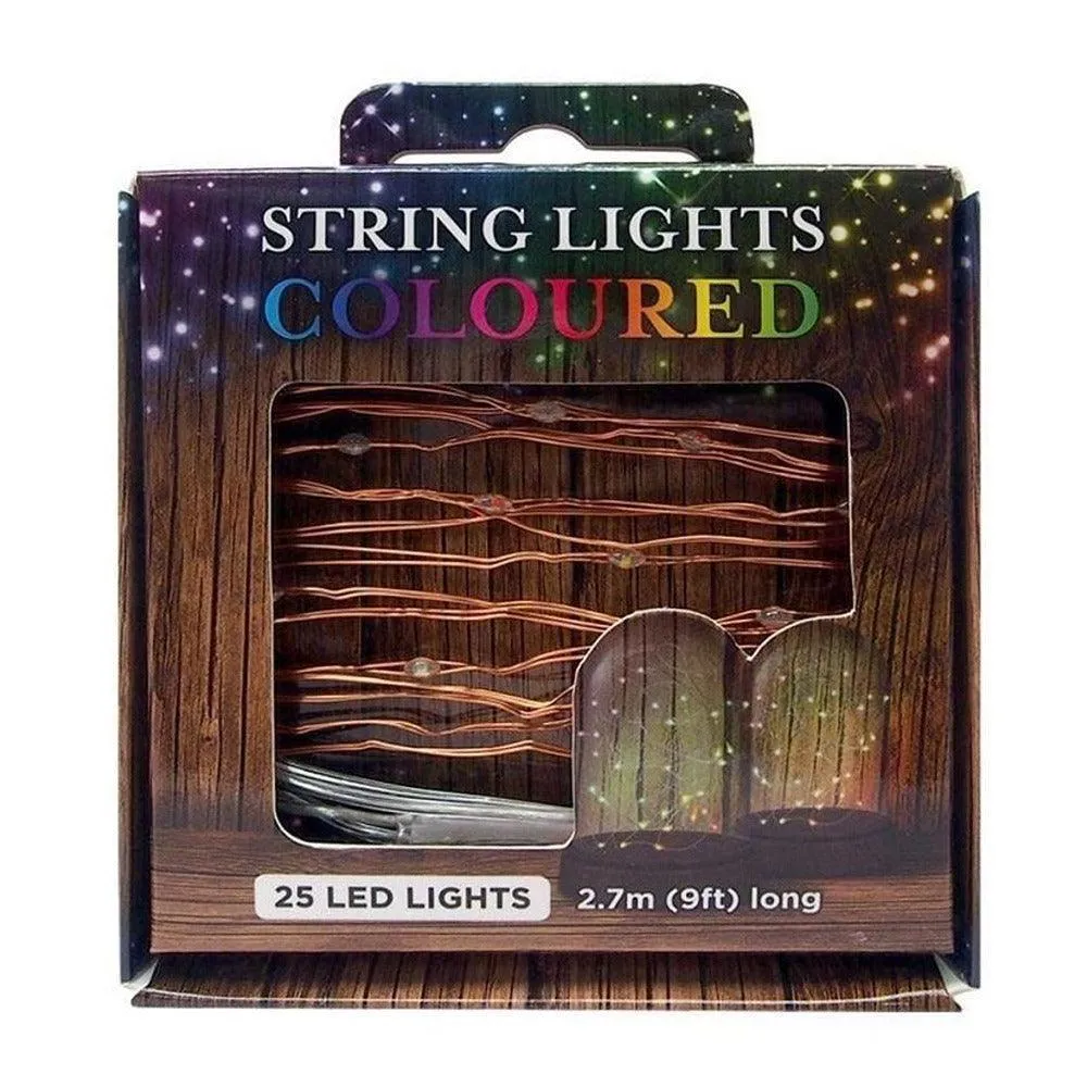 25 Bulb LED String Coloured  Lights