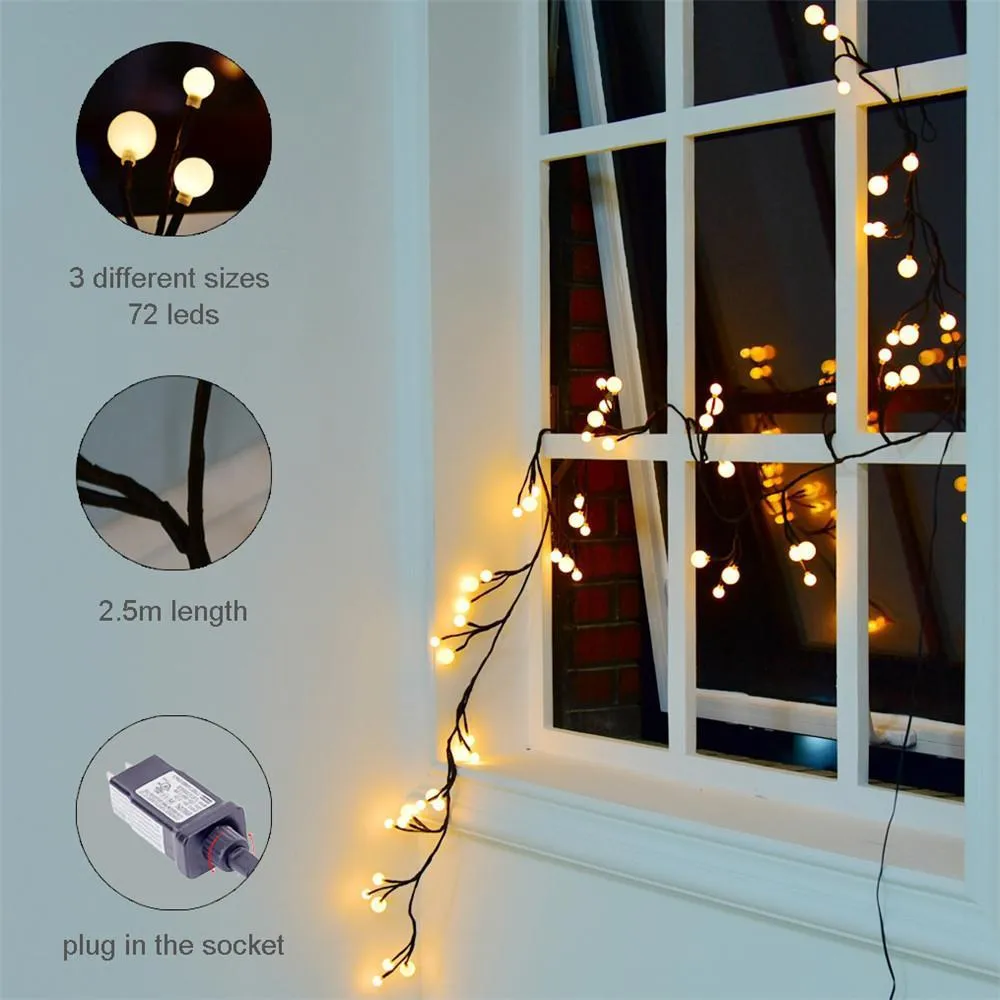 2.5M Fairy Lights LED Cane String Light