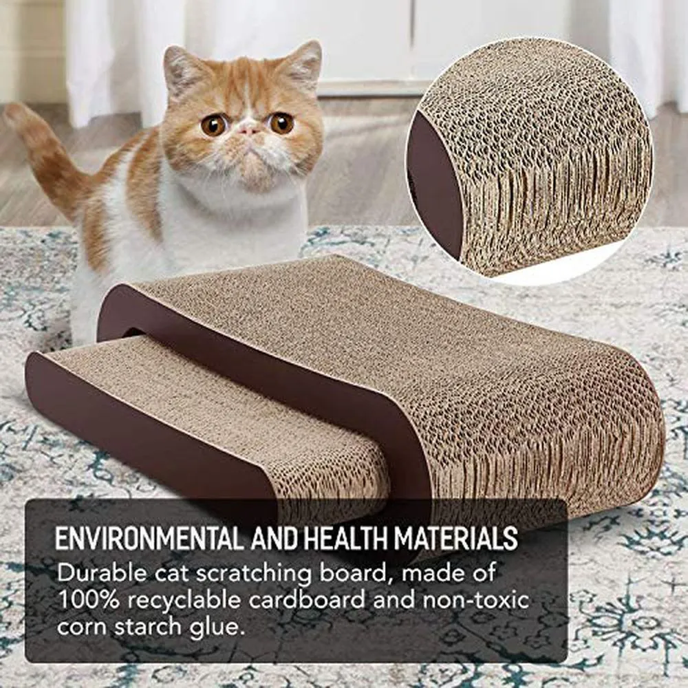 2in1 Cat Scratcher Cardboard Lounge Bed