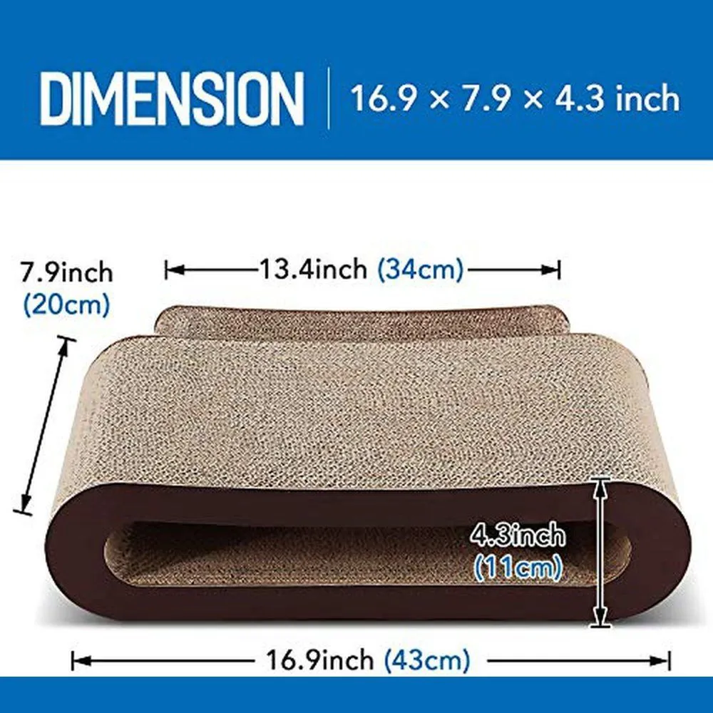 2in1 Cat Scratcher Cardboard Lounge Bed