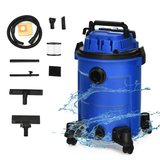 3 in 1 6.6 Gallon 4.8 Peak HP Wet Dry Vacuum Cleaner with Blower-Blue