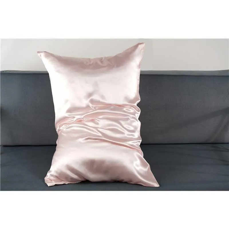 30 Momme silk pillowcase - queen - envelope - Pink