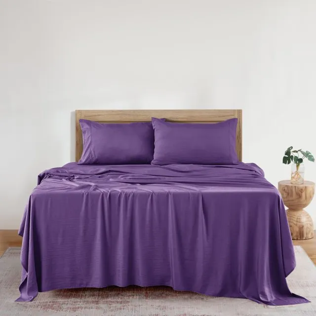 4-Piece Bamboo Blend Cooling Bed Sheets Set