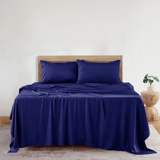 4-Piece Bamboo Blend Cooling Bed Sheets Set