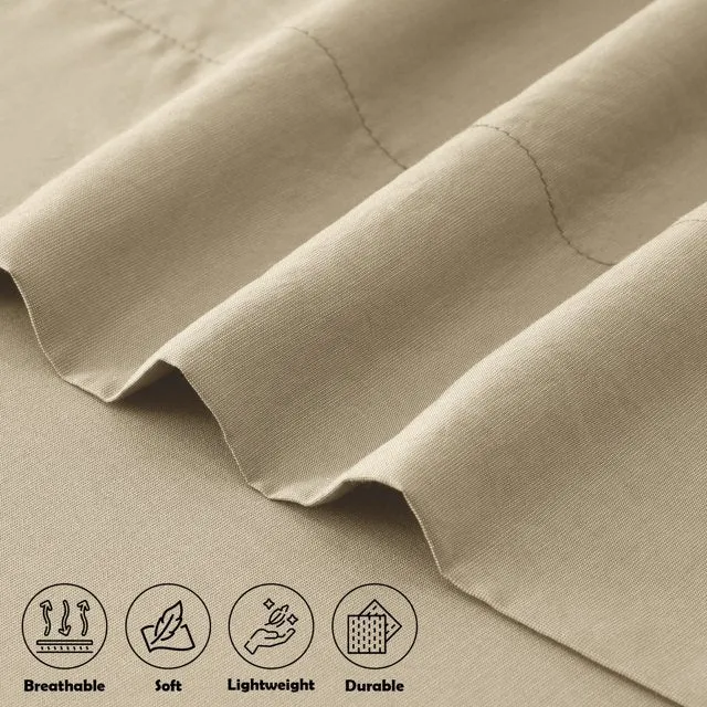 4-Piece Bamboo Blend Cooling Bed Sheets Set