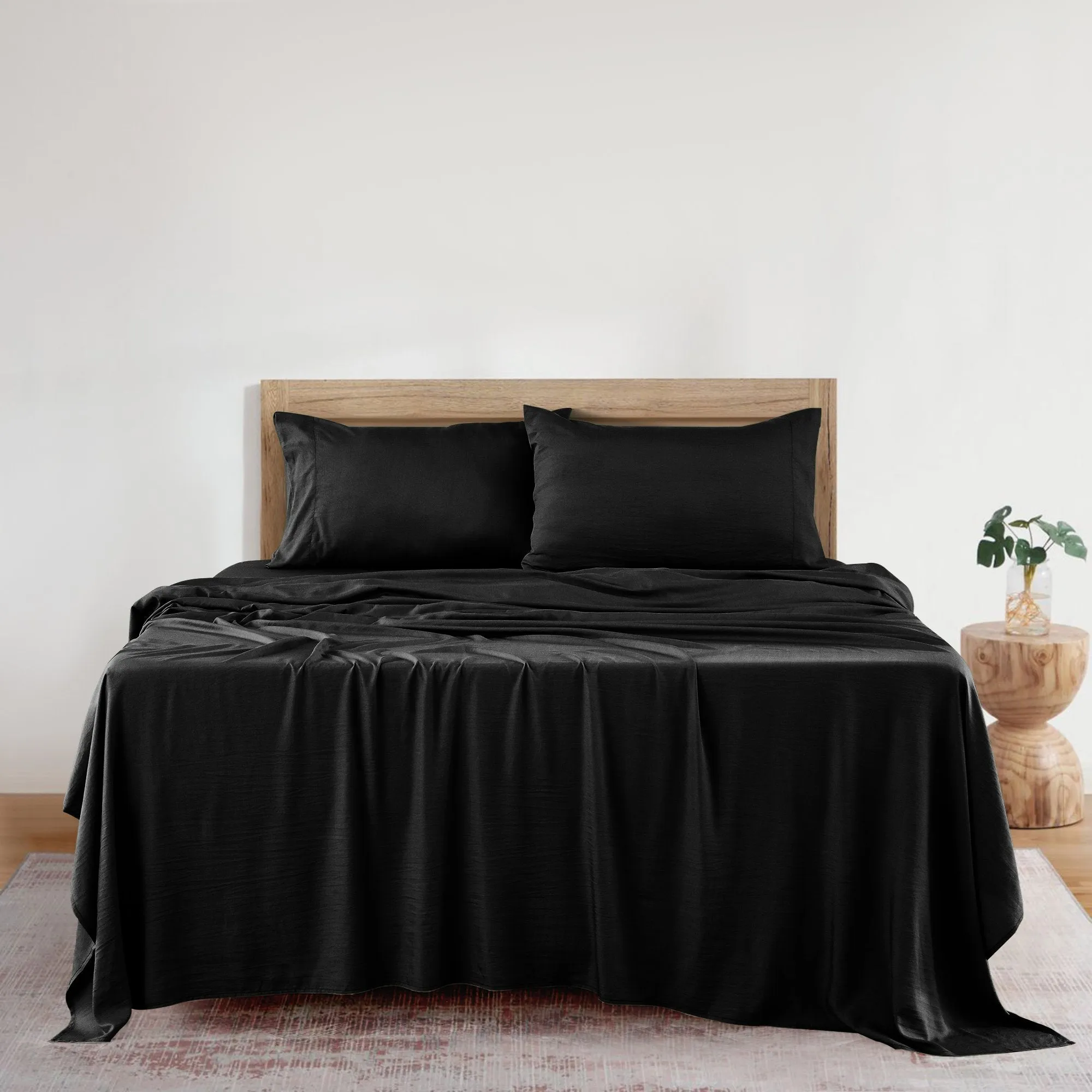 4-Piece Bamboo Blend Cooling Bed Sheets Set