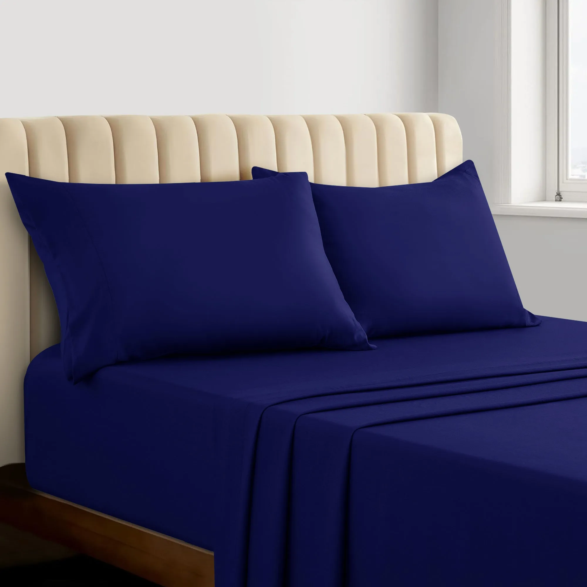 4-Piece Bamboo Blend Cooling Bed Sheets Set