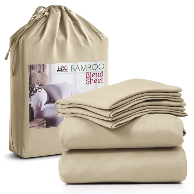 4-Piece Bamboo Blend Cooling Bed Sheets Set