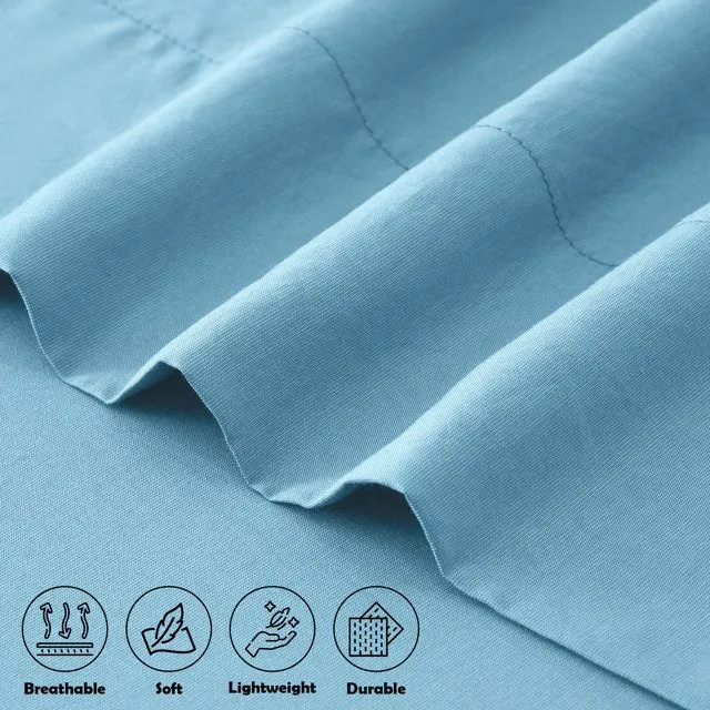 4-Piece Bamboo Blend Cooling Bed Sheets Set