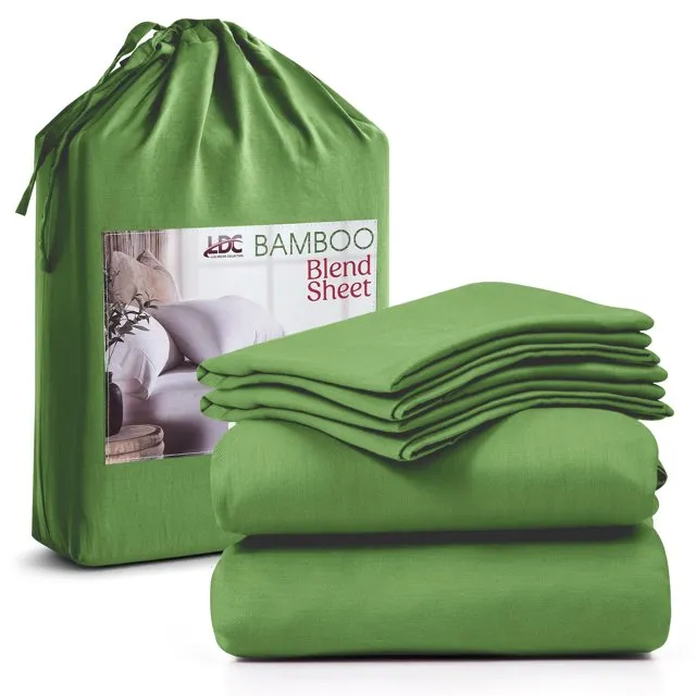 4-Piece Bamboo Blend Cooling Bed Sheets Set