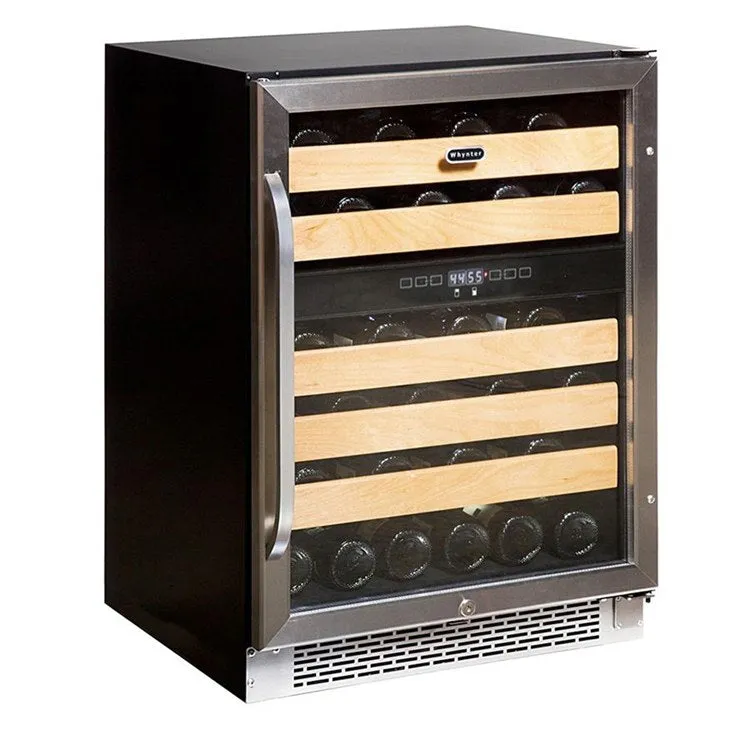 46-Bottle Dual Temperature Zone Built-In Wine Refrigerator