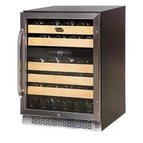 46-Bottle Dual Temperature Zone Built-In Wine Refrigerator