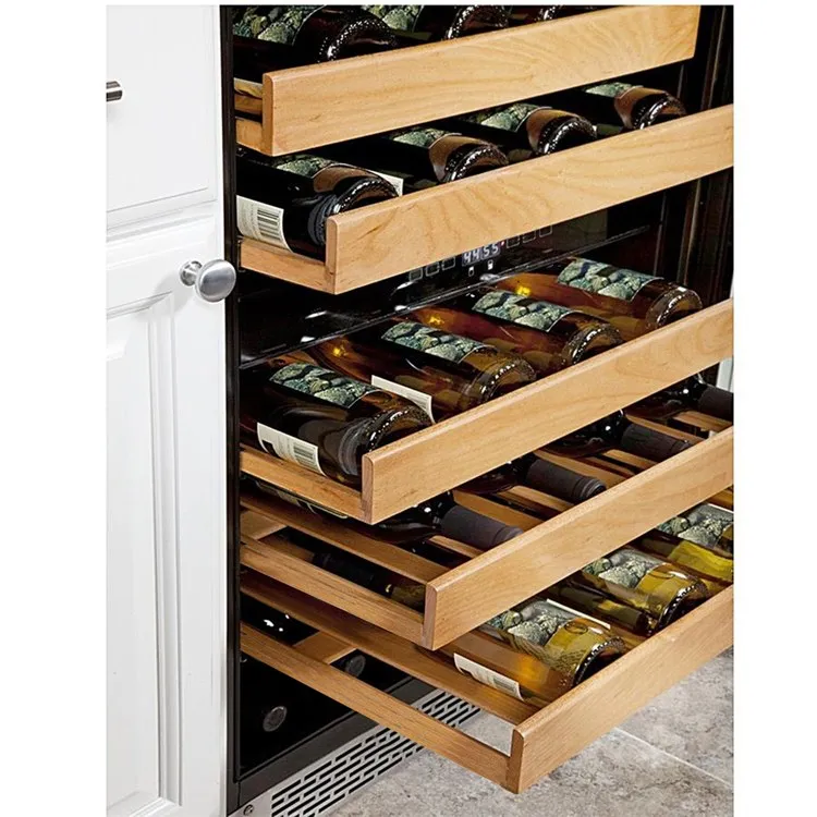 46-Bottle Dual Temperature Zone Built-In Wine Refrigerator