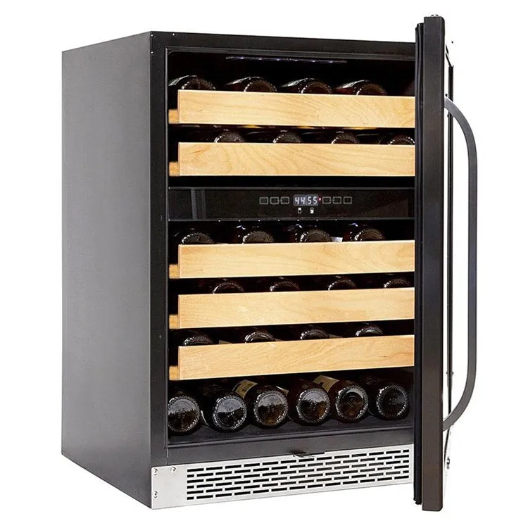 46-Bottle Dual Temperature Zone Built-In Wine Refrigerator