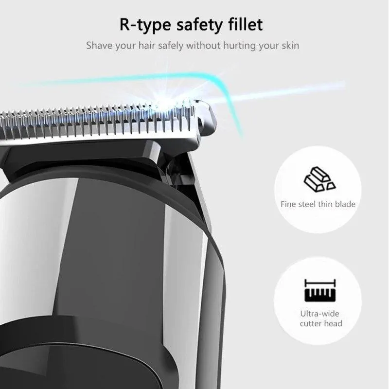 6 in 1  Professional Hair Clipper Facia Body Nose Trimmer Washable