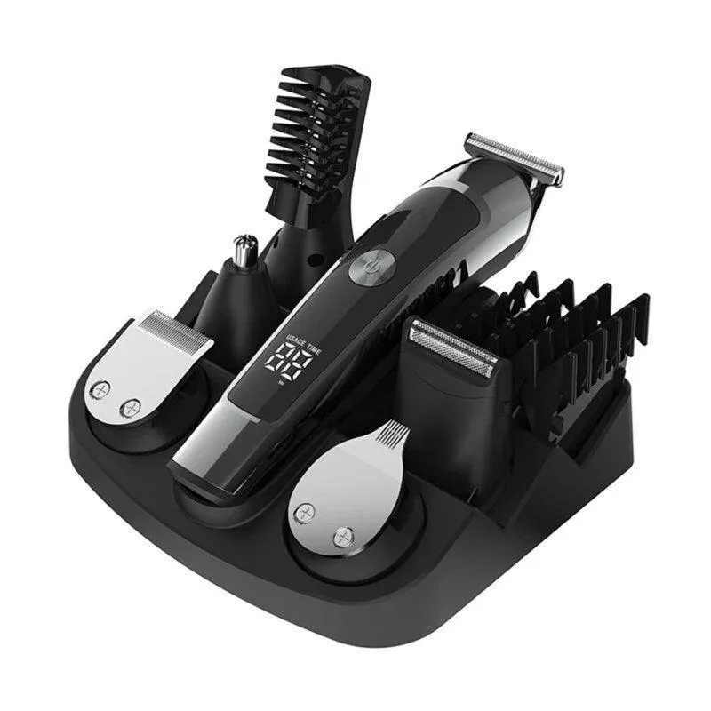 6 in 1  Professional Hair Clipper Facia Body Nose Trimmer Washable