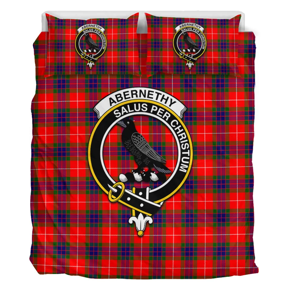 Abernethy Tartan Bedding Set with Family Crest