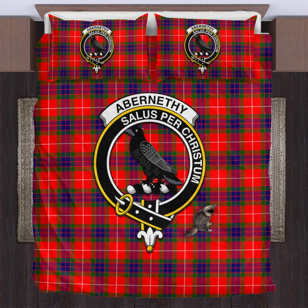 Abernethy Tartan Bedding Set with Family Crest