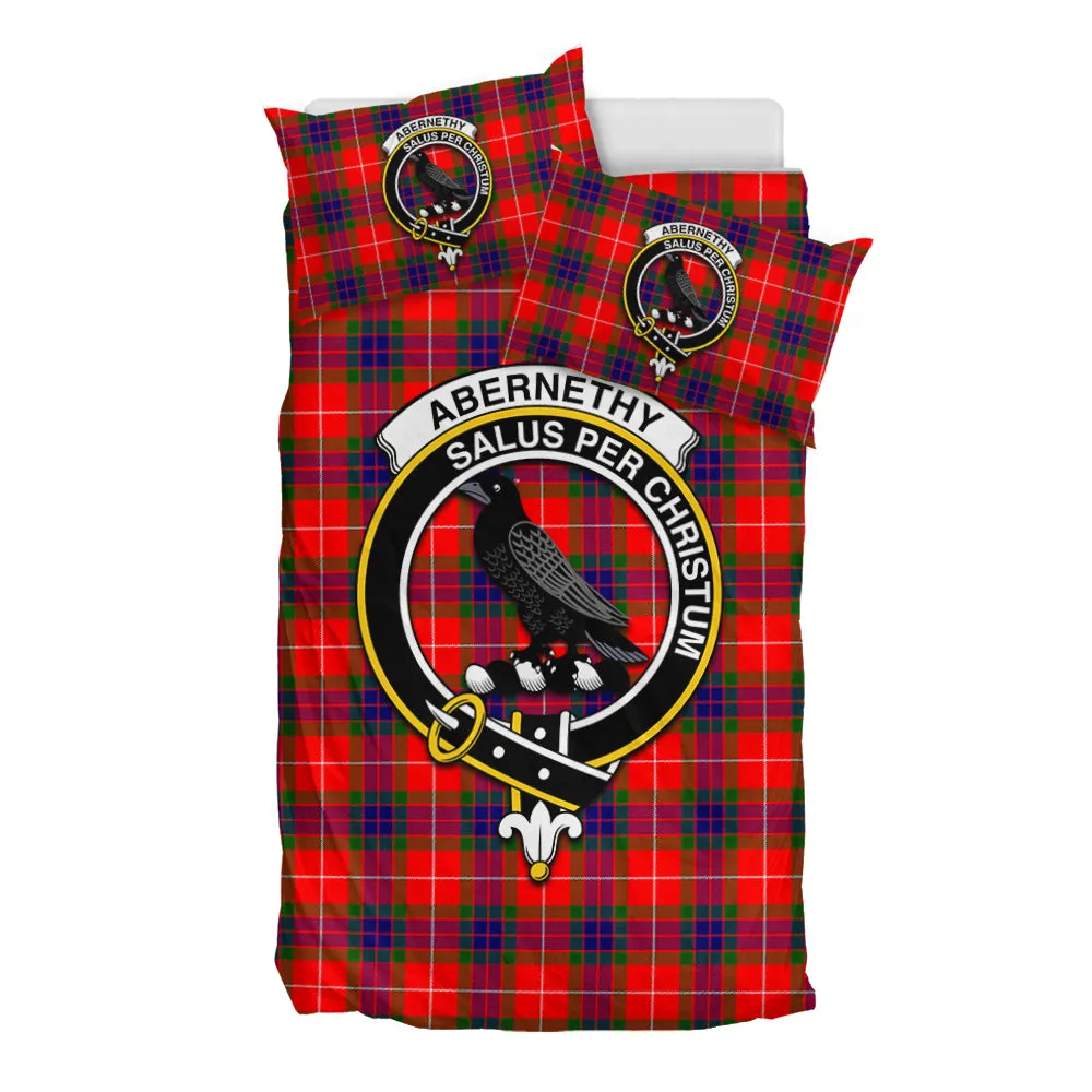 Abernethy Tartan Bedding Set with Family Crest