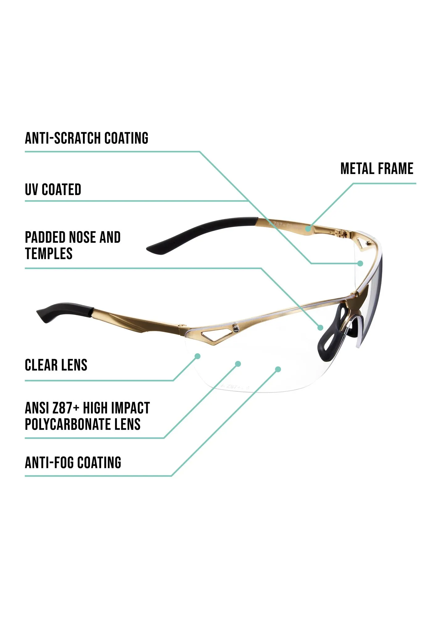 Afire Protective Shooting Safety Glasses