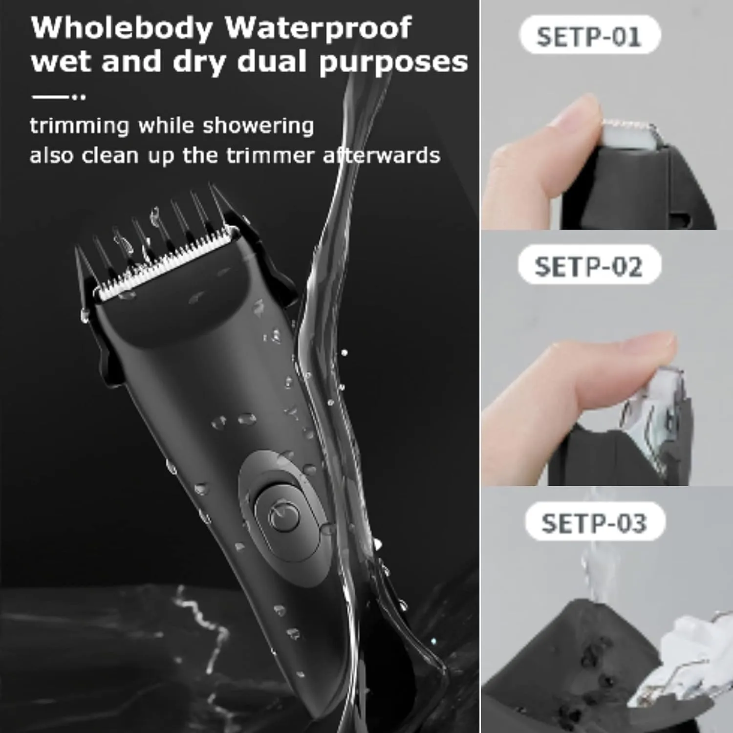 All-in-One Electric Body Groomer for Men - Waterproof ESVD237