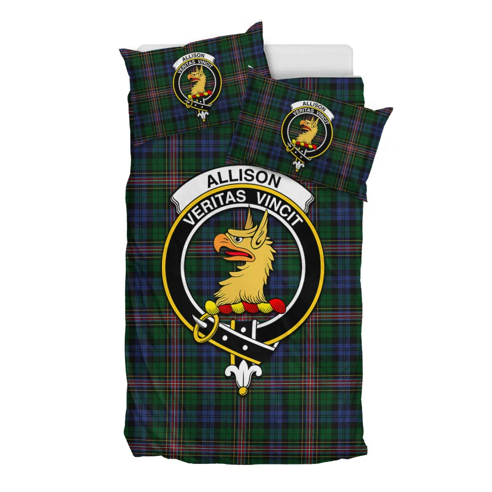 Allison Tartan Bedding Set with Family Crest