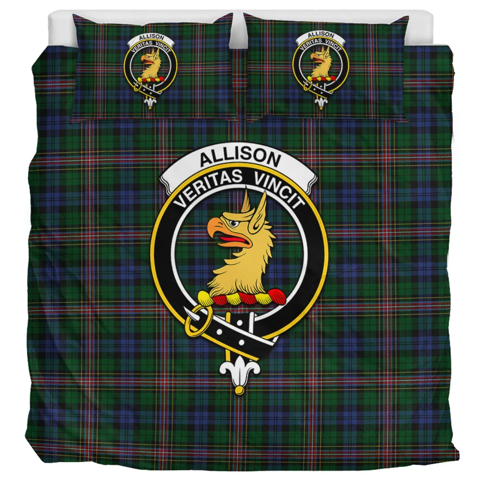 Allison Tartan Bedding Set with Family Crest