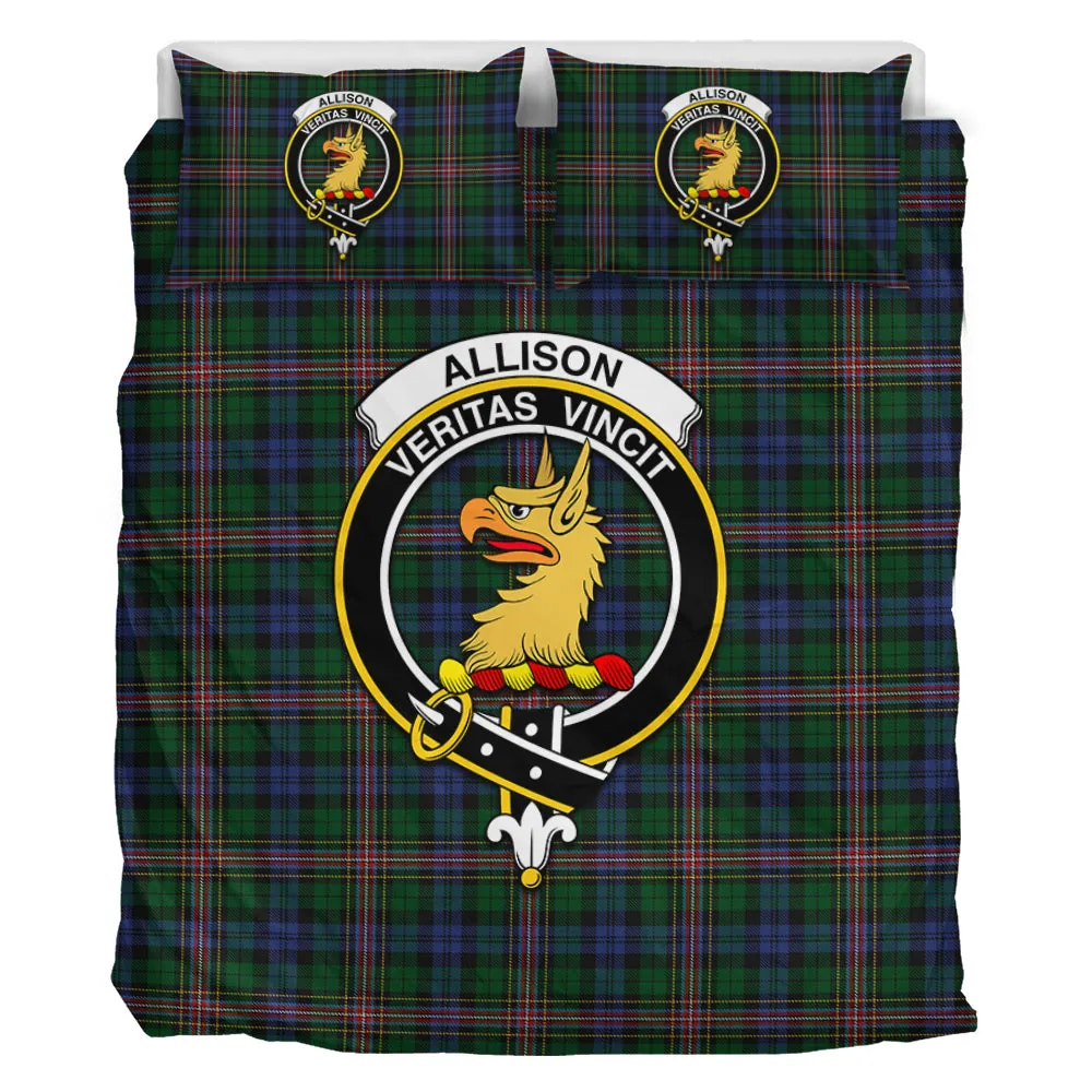 Allison Tartan Bedding Set with Family Crest