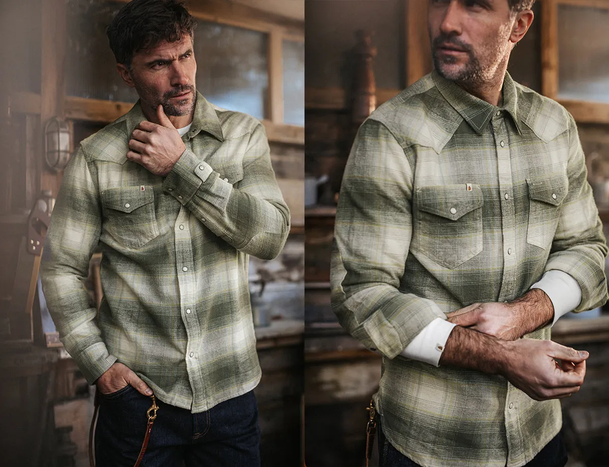 &SONS River Green Western Shirt