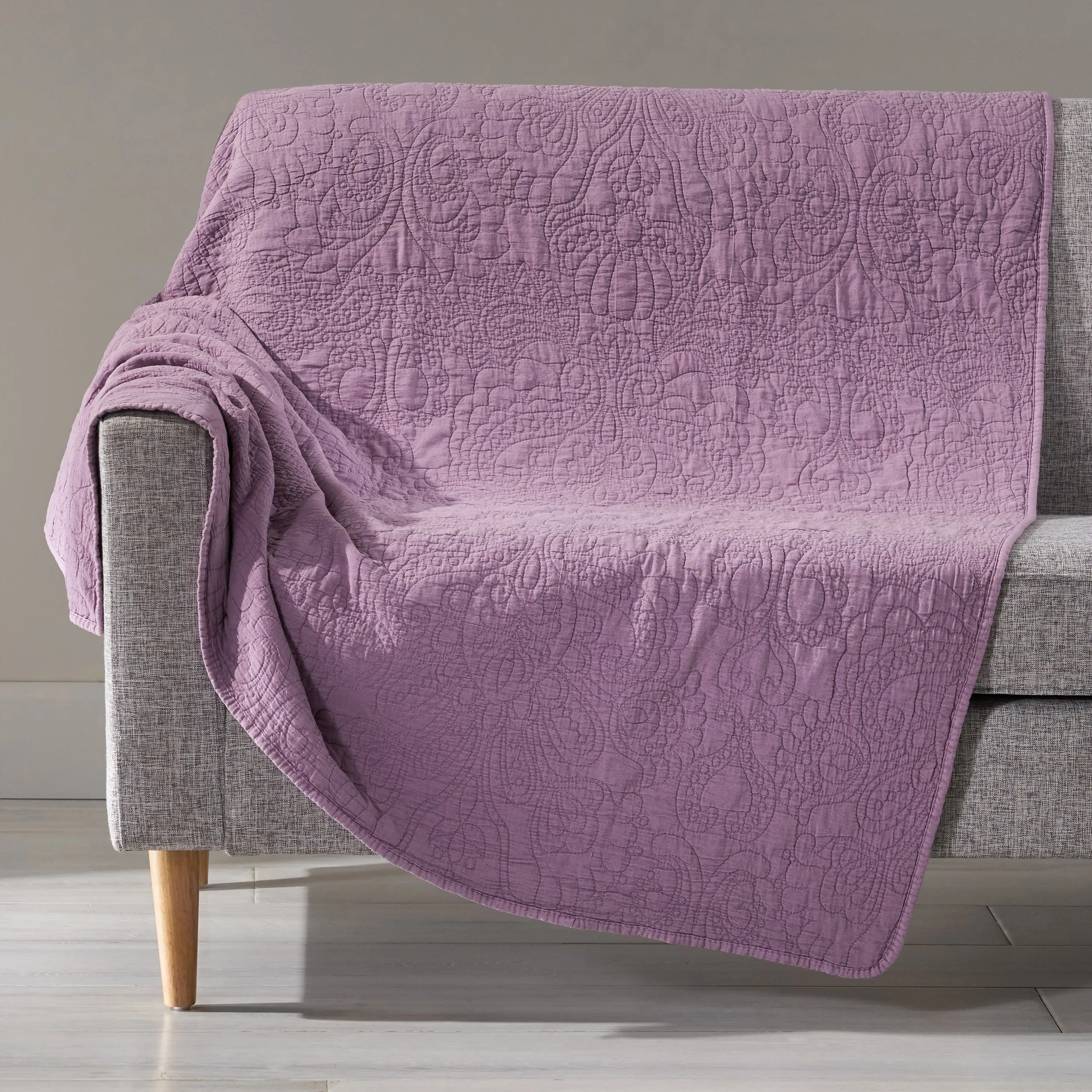 Anasophia Embroidered Throw Blanket