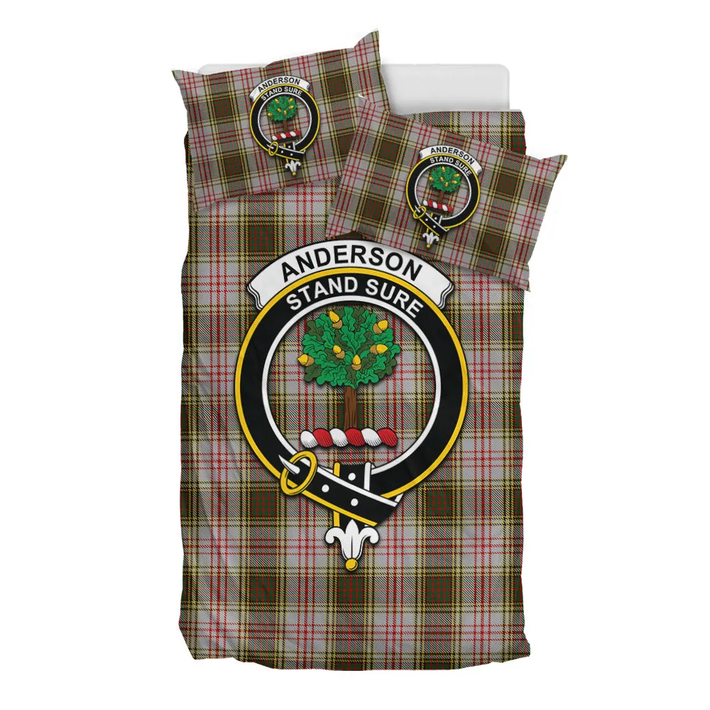 Anderson Dress Tartan Bedding Set with Family Crest